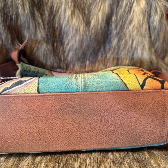 Anuschka Medium Everyday Genuine Leather Hand Painted Tote - Picture 5 of 5